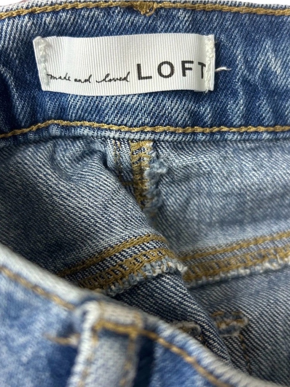 LOFT The Wide Leg High Rise Women's Jeans - Medium Wash size 6P - Picture 6 of 8